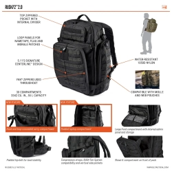 5.11 plecak RUSH® 72 2.0 BACKPACK 55L Kangaroo