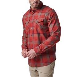 5.11 Tactical koszula GUNNER PLAID L/S Red Bourbon Plaid