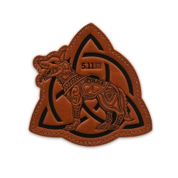 5.11 narzepka Embossed Celtic Police Dog Patch Brown