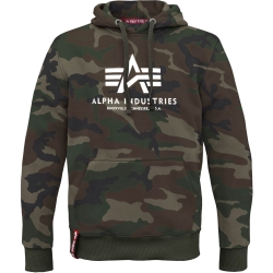 Bluza ALPHA INDUSTRIES Basic Hoody  Woodland Camo