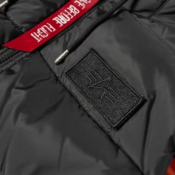 Bezrękawnik ALPHA INDUSTRIES Hooded Poofer Vest Black