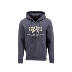 Bluza ALPHA INDUSTRIES Basic Zip Hoody  Grey Black