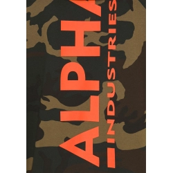 Bluza ALPHA INDUSTRIES Back Print Hoody Woodland Camo