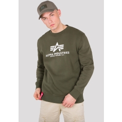 Bluza ALPHA INDUSTRIES Basic Sweater Dark Green