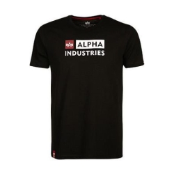 Alpha Industries T-Shirt Block Logo T Black