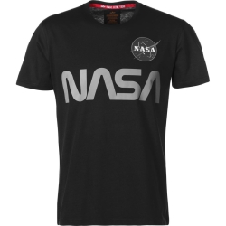 Alpha Industries T-Shirt NASA Reflective T Black