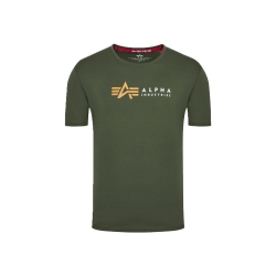 Alpha Industries T-Shirt Label T Dark Olive