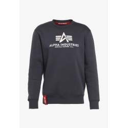 Bluza ALPHA INDUSTRIES Label Sweater Grey Black