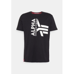 Alpha Industries T-Shirt Half Logo Foam T Black