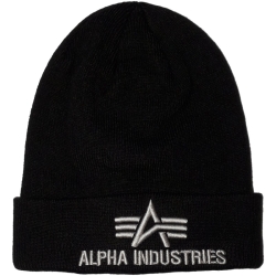 Czapka ALPHA INDUSTRIES 3D BEANIE Black