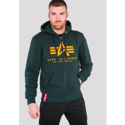 Bluza ALPHA INDUSTRIES Basic Zip Hoody Dark Petrol