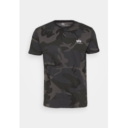 Alpha Industries T-Shirt Backprint T Camo Black