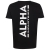 Alpha Industries T-shirt Backprint T Black