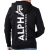 Bluza ALPHA INDUSTRIES Back Print Hoody Black/White Camo