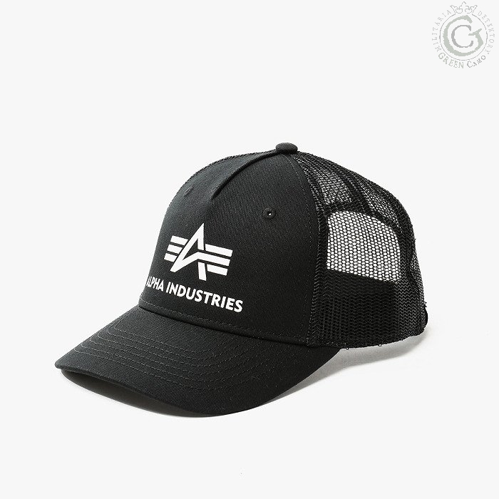 Czapka Black Basic Cap ALPHA Trucker INDUSTRIES