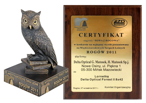Nagroda Sowa dla lornetki Delta Optical Forest 10x42
