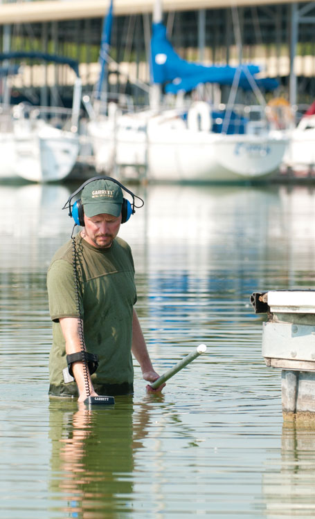 Garrett Submersible Headphones underwater