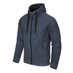 HELIKON-Bluza Covert Tactical Hoodie (FullZip)® - Melange Blue