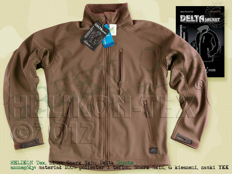 Helikon-Tex® DELTA TACTICAL Jacket - Shark Skin - Coyote / Tan