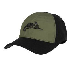 Czapka Logo Cap - PolyCotton Ripstop - Czarna / Olive Green B