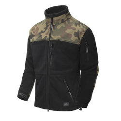 HELIKON-Tex.Bluza INFANTRY - Fleece - Czarna/PL Woodland