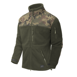 HELIKON-Tex.Bluza INFANTRY - Fleece - Olive Green/PL Woodland