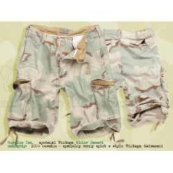 Surplus Tex. spodenki Vintage Shorts 3 Color Desert