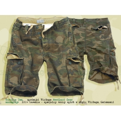 Surplus Tex. spodenki Vintage Shorts Woodland Camo