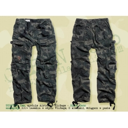 Surplus Tex. spodnie AirBorne Vintage Black Camo