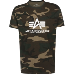Alpha Industries T-Shirt Basic Camo T Woodland