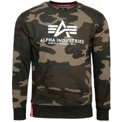 Bluza ALPHA INDUSTRIES Basic Sweater Woodland Camo