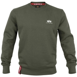 Bluza ALPHA INDUSTRIES Basic Sweater Small Logo Dark Olive